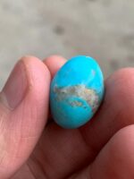 18.50ct Afghan Turquoise Cabochon: Sky-Blue Gemstone - Image 3