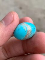 18.50ct Afghan Turquoise Cabochon: Sky-Blue Gemstone - Image 4