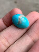 18.50ct Afghan Turquoise Cabochon: Sky-Blue Gemstone - Image 5