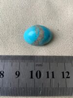 18.50ct Afghan Turquoise Cabochon: Sky-Blue Gemstone - Image 8