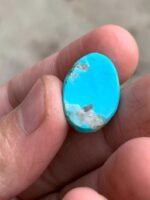 18.50ct Afghan Turquoise Cabochon: Sky-Blue Gemstone - Image 9