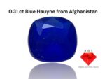 Rare 0.31 Carat Blue Hauyne – A Unique Gemstone from Afghanistan - For Luxury Gift or Collection