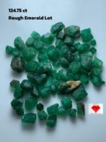 Raw Emerald Parcel – 124.75 ct Afghan Gemstone Lot