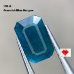 1.10 ct Greenish-Blue Hauyne Gemstone: Rare Collectible