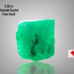 5.00ct Swat Emerald Crystal – Rich Green Color & Classic Hexagonal Form