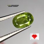 Rare 0.660 ct Demantoid Green Garnet from Khuzdar, Balochistan