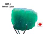 14.65ct Swat Emerald Crystal: Vibrant Natural Beauty in 11x15x10mm