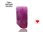 7.880ct African Ruby Crystal – Natural Uncut Beauty (12.83 x 6.93 x 6.06mm)