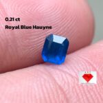 Discover the Rich Beauty of 0.21 ct Royal Blue Hauyne: A Masterpiece in Rectangular Step Cut