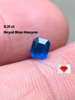 Discover the Rich Beauty of 0.21 ct Royal Blue Hauyne: A Masterpiece in Rectangular Step Cut