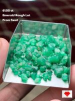 Compact yet Striking: 61.50ct Swat Emerald Rough