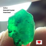 9.41 ct Swat Emerald Crystal – Vivid Green Elegance in Natural Form