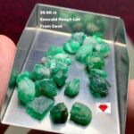 Nature’s Precision: 39.90 ct Swat Emerald Rough (11.32 × 7.77 × 3.90 mm)