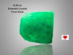 Exploring the Beauty of a 6.30ct Emerald Crystal: A Deep Dive into Its Stunning Dimensions (10.60 x 10.31 x 7.46mm)