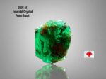 2.06ct Sest Emerald Crystal – Natural Untreated Green Gemstone (8.21 x 7.37 x 5.27 mm)