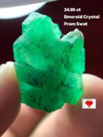 Monument of Nature: 24.95ct Swat Emerald Crystal