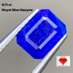 0.71 ct Royal Blue Hauyne: A Rare Gem with Exquisite Color and Cut