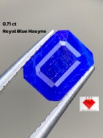 0.71 ct Royal Blue Hauyne: A Rare Gem with Exquisite Color and Cut