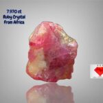 Discovering the Beauty and Potential of a 7.970ct African Ruby Crystal: 10.77 x 9.71 x 7.14mm