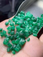 78.95ct Emerald Rough Lot (10x6x6mm): Natural Untreated Crystals for Cutting or Collection - Image 8