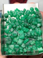 78.95ct Emerald Rough Lot (10x6x6mm): Natural Untreated Crystals for Cutting or Collection - Image 10