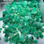 Discovering the 34.20ct Emerald Rough Lot from Swat: 6.64 x 6.42 x 4.92mm