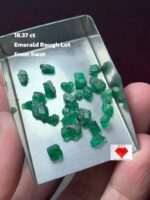 Authentic Beauty in Bulk: 18.37 Carat Emerald Rough Lot from Swat Valley
