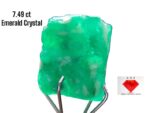 7.49ct Swat Emerald Crystal: Vivid Green Gemstone