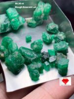 85.20ct Swat Emerald Rough Lot – Natural Beauty in 14x12x9mm
