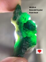80.20 Carat Emerald Crystal from Swat: A Monumental Gem of Nature