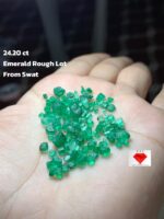 24.20 Carat Emerald Rough Lot from Swat — A Glimpse of Pakistan’s Green Legacy