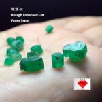 16.15 ct Rough Emerald Lot from Swat Valley (9.56 × 8.03 × 6.02 mm): Raw Gemstone Beauty