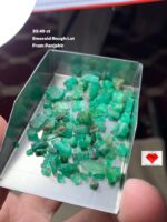 30.40ct Panjshir Emerald Rough Lot: Natural Crystal Gemstone