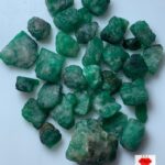 101.40 Carat Emerald Rough Lot – Natural Mid-Sized Gemstones (16x15x10mm)