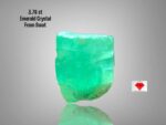 3.76ct Natural Emerald Crystal – Swat Pakistan | Raw Uncut Green Gemstone 10.57×7.17×6.22mm