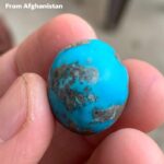 38ct Afghan Turquoise Cabochon: A Majestic Stone with Sculptural Presence