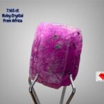 7.165ct African Ruby Crystal – Natural Untreated Beauty with Rich Red Tone
