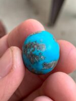 38ct Afghan Turquoise Cabochon: A Majestic Stone with Sculptural Presence - Image 3