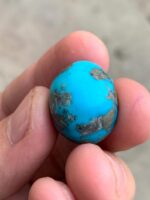 38ct Afghan Turquoise Cabochon: A Majestic Stone with Sculptural Presence - Image 5