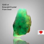 Impressive Grandeur: 12.65 Carat Emerald Crystal from Swat