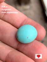 17.15 ct Afghan Turquoise Cabochon – A Gem of History and Heritage