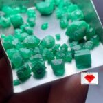 54.70ct Swat Emerald Rough Lot (10x7x8mm): Natural Green Crystals for Cutting or Collection