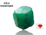 8.55ct Afghan Emerald Crystal: Raw Gemstone