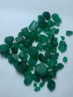 54.70ct Swat Emerald Rough Lot (10x7x8mm): Natural Green Crystals for Cutting or Collection - Image 2