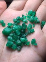 54.70ct Swat Emerald Rough Lot (10x7x8mm): Natural Green Crystals for Cutting or Collection - Image 6
