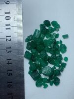 54.70ct Swat Emerald Rough Lot (10x7x8mm): Natural Green Crystals for Cutting or Collection - Image 9