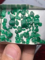 54.70ct Swat Emerald Rough Lot (10x7x8mm): Natural Green Crystals for Cutting or Collection - Image 10