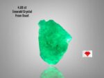 Rare Beauty: 4.00ct Natural Emerald Crystal from Swat, Pakistan