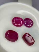 6.570ct Afghan Faceted Ruby Lot – Vivid Red Gems (7.66 x 5.46 x 4.61mm Avg) - Image 2