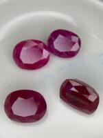 6.570ct Afghan Faceted Ruby Lot – Vivid Red Gems (7.66 x 5.46 x 4.61mm Avg) - Image 3